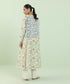 Women's Pret Khaddar Block Printed White Women's Waistcoat
